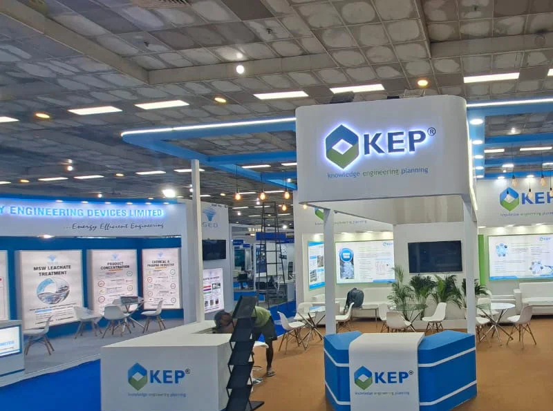 Exhibition stall for KEP Engineering Services Private Limited at Delhi Water Expo