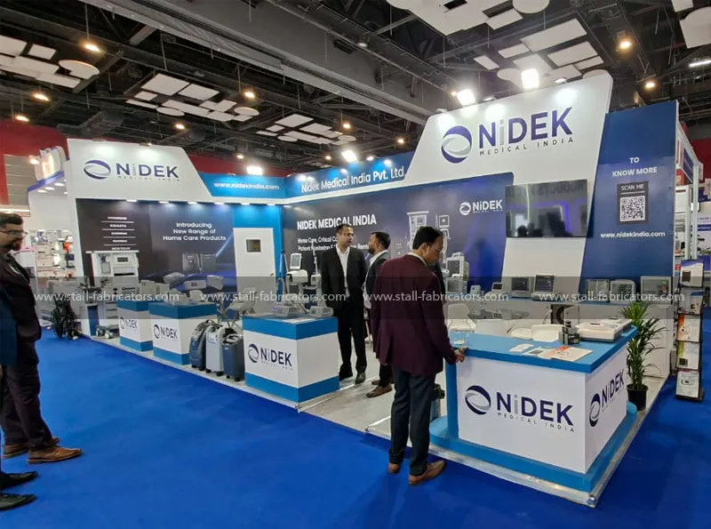 Exhibition stall for Nidek Medical India & Pvt Ltd at Medicall Fair India